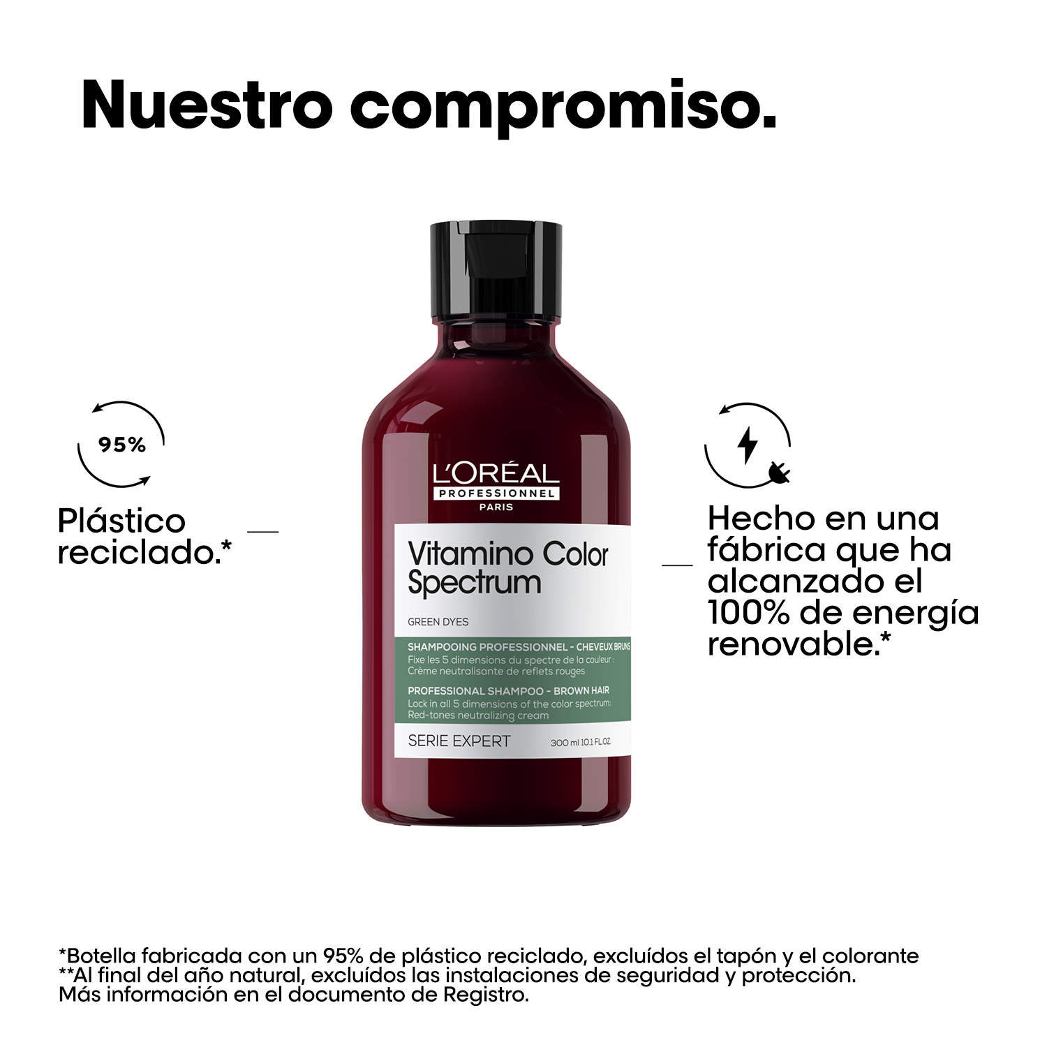 L'OREAL PROFESSIONNEL SE SPECTRUM GREEN SHAMPOO (SHAMPOO NEUTRALIZADOR PARA TONOS CASTAÑOS OSCUROS)